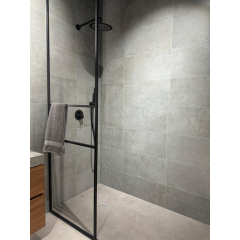 Terravito Velaro wand- en vloertegel - 30x60cm - 9mm - Rechthoek - gerectificeerd - Betonlook - Grijs mat SW159302