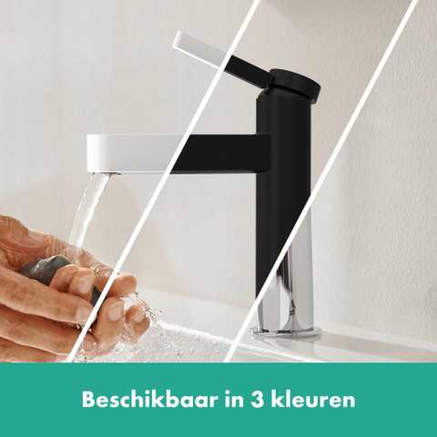 Hansgrohe Finoris 1 greeps wastafelkraan - 110 - coolstart - met afvoerplug - hoogglans chroom SW651103