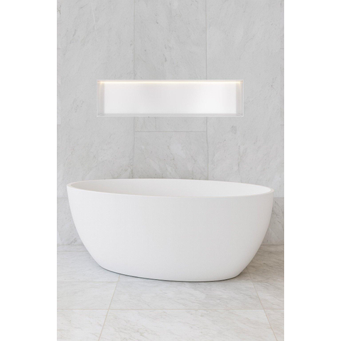 Hotbath &MORE Inbouwbox of inbouwnis - 30x120x10 - frameless + LED - mat wit SW1246634