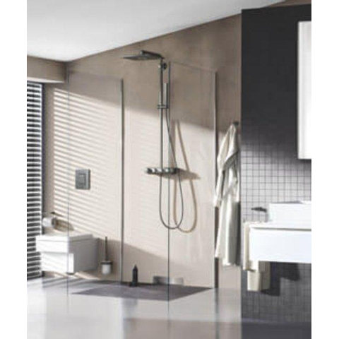Grohe Euphoria SmartControl Cube Regendoucheset Opbouw- - hoofddouche 31cm - hannddouche staaf - brushed hard graphite (antraciet) SW439029