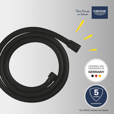 Grohe VitalioFlex Trend Doucheslang - 150cm - glad - matte black (mat zwart) SW924866