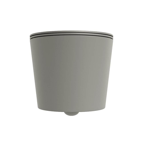 Mondiaz LAVIE hangtoilet – spoelrandloos – 36 x 53 cm – met softclose zitting – Smoke (lichtbruin) SW1208735