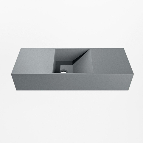MONDIAZ TYNE lave-mains - 60x23x12cm - vasque centre - sans trou robinet - plata (argent) SW1026142