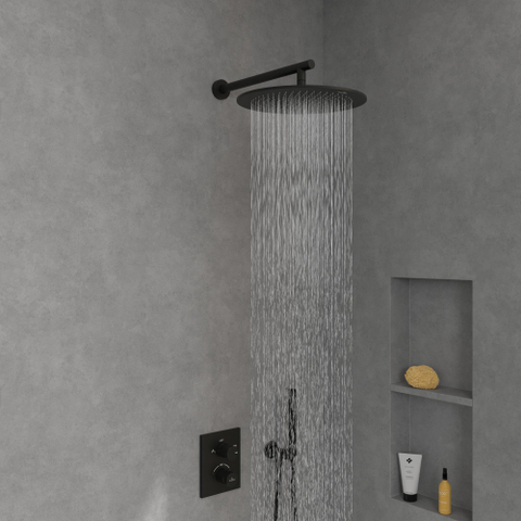 Villeroy & Boch Universal Showers regendouche - 35cm rond - mat zwart SW974351