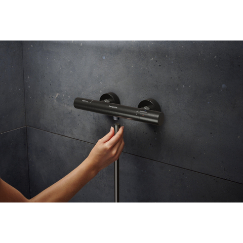 Hansgrohe Ecostat Fine opbouw douchethermostaat Brushed Black Chrome SW1566530