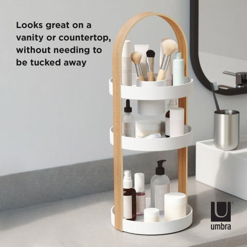 Umbra Bellwood boîte de rangement 20x20x50cm Plastique Blanc/naturel SW539499