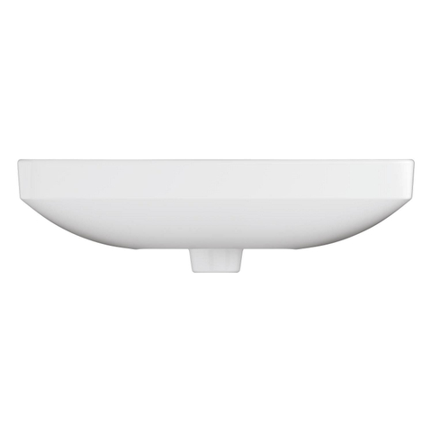 Grohe Euro Ceramic Wastafel - vrijhangend - 55x 44cm - zonder kraangat - met overloop - exclusief wandbevestiging - alpine wit SW1234880