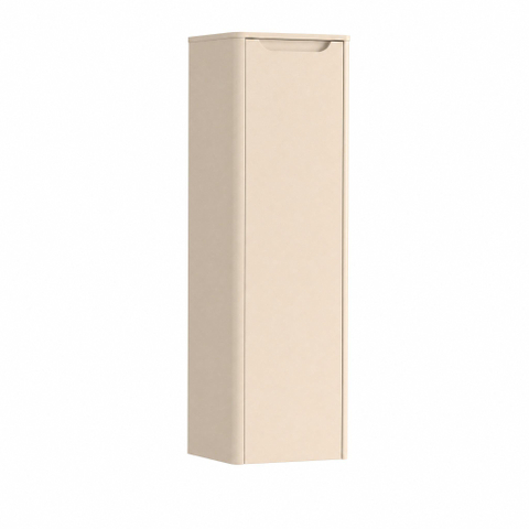 H&R Badmeubelen Juice Hoge kast - 40x35x130cm - met ronde hoeken - 1 deur - rechtsdraaiend - merino SW1488610