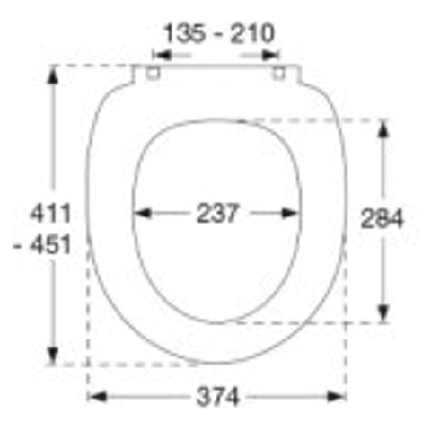 Pressalit Scandinavia Plus abattant de toilettes avec descente amortie et déclipsage gris anthracite 0752708