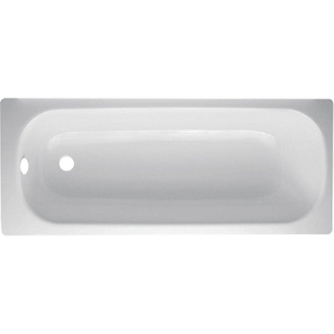 Nemo Start Isifix inbouwbad - 160x70x40cm - geëmailleerd plaatstaal 2.3mm - wit - zonder potenstel SW288954