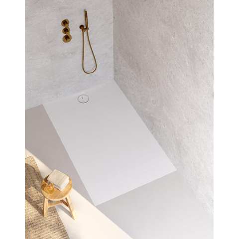 Riho Nuvia Douchevloer - 160x100cm - antibacterieel - purite - white matt SW1585163