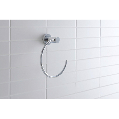 Duravit D-code Handdoekring - hoogglans chroom 0315316