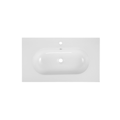 Saniclass Chaci Lavabo - 80x46x14cm - 1 trou de robinet - céramique - blanc SW718717