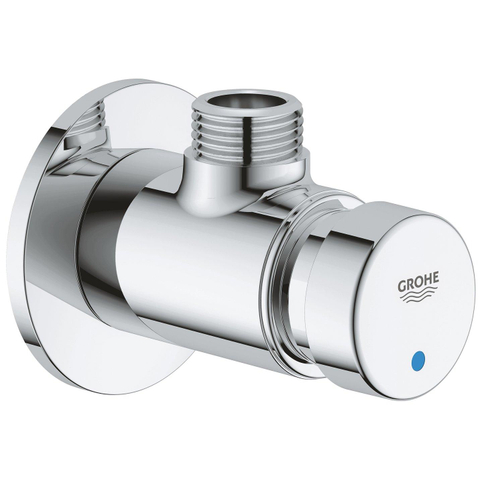Grohe EuroPro Cosmopolitan S Douchekraan - zelfsluitend - 1/2 inch - blauw/rood - chroom 0441905