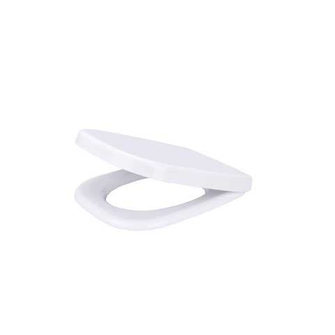Saniclass abattant WC - 37x43cm - forme D - softclose - déclipsable - blanc brillant SW1159430