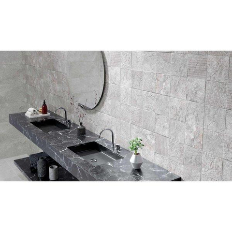 ÉCHANTILLON Ceralto Cedrino Matte Carreau décoratif 30x90cm 10.6mm rectifié Gris SW976491