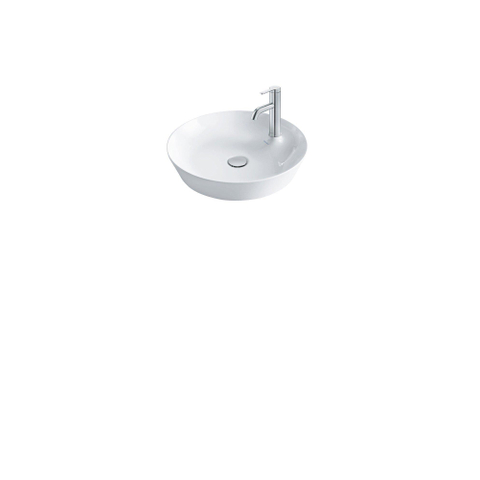 Duravit Cape cod Waskom rond - met 1 kraangat - zonder overloop - diameter 48cm - glans wit 0293442