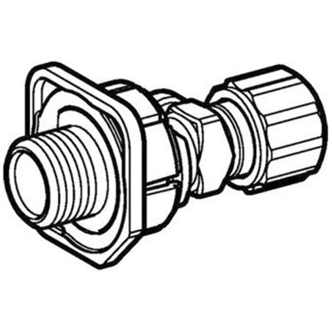 Geberit hoekstopkraan - voor wc element - geborsteld messing (goud) GA79880