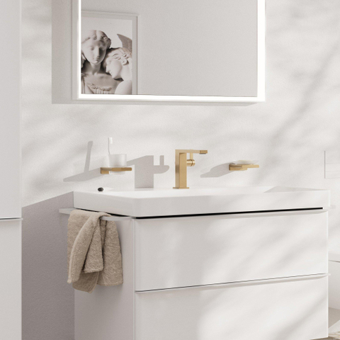Hansgrohe Tecturis E 1 greeps wastafelkraan - 150 Fine - coolstart - met PushOpen - waste set - geborsteld brons SW918399