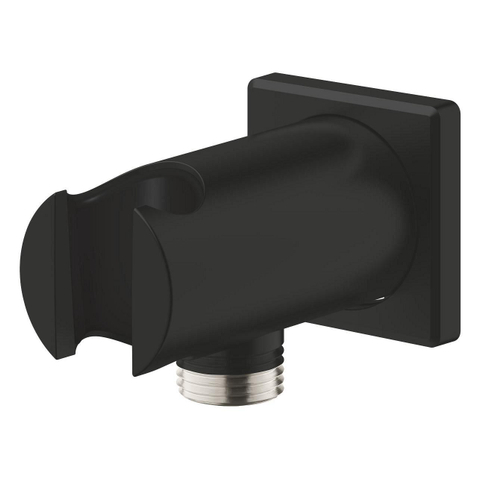 GROHE Rainshower wandaansluitbocht - vierkant - met houder - mat zwart SW1477516