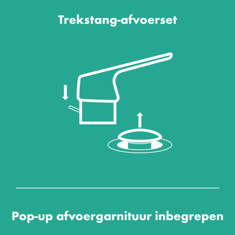 Hansgrohe VIVENIS 1 greeps wastafelkraan - 80 met trekwaste - hoogglans chroom SW642481