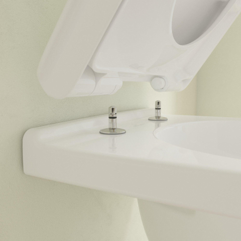 Villeroy & Boch Vicare staand toilet - zonder spoelrand - diepspoel - zonder zitting - White Alpine (glans wit) SW654763
