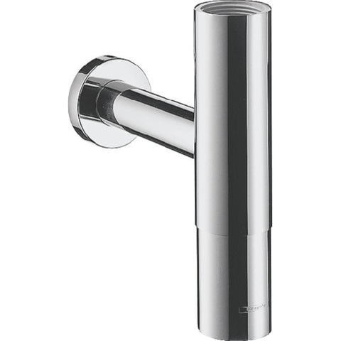 Hansgrohe Flowstar Premium verstelbare designbekersifon 5/4 met muurbuis - met rozet - hoogglans chroom 0457345
