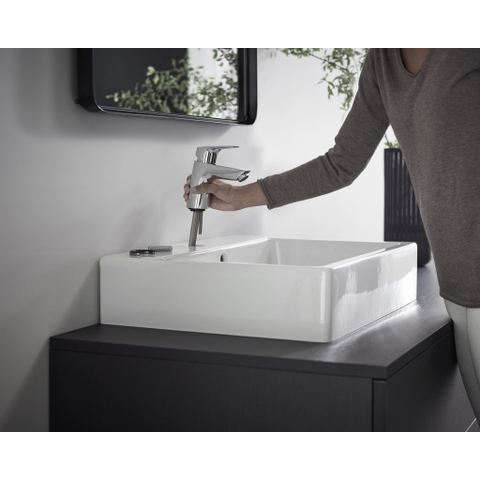 Hansgrohe Logis S wastafelkraan - 70 met waste - hoogglans chroom 0605637
