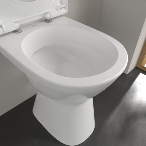 Villeroy & Boch Vicare closetpot - diepspoel PK - zonder spoelrand - 35.5x48x46cm - White Alpine (glans wit) SW706806