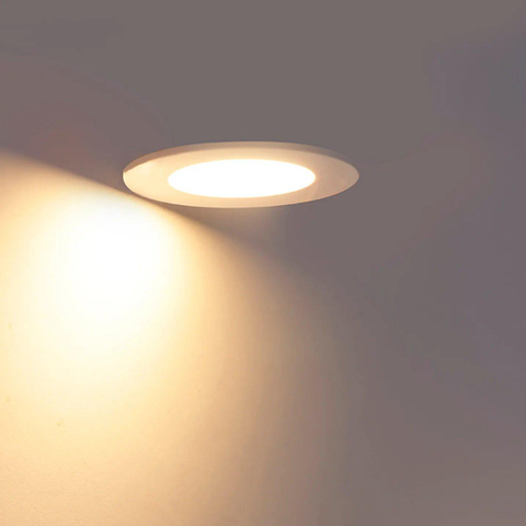 QAZQA Blanca Inbouwspot - 9x9cm - incl. LED - 3 staps dimbaar - IP44 - mat wit SW1187213