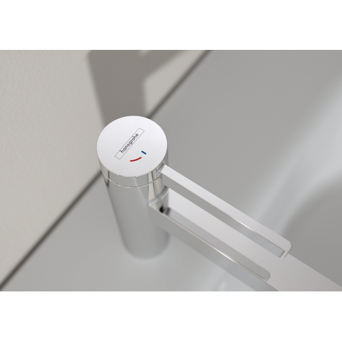 Hansgrohe Finoris 1 greeps wastafelkraan - 110 - coolstart - met afvoerplug - hoogglans chroom SW651103