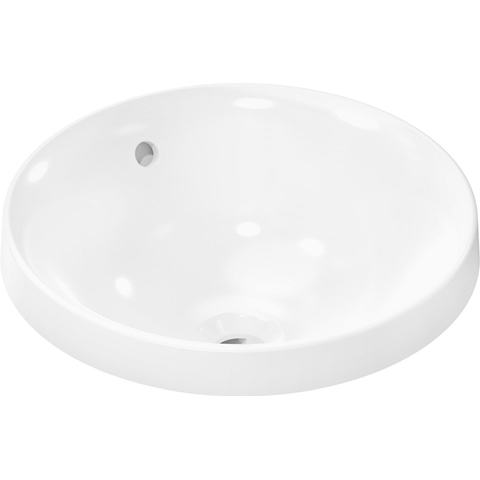 Hansgrohe Xuniva S wastafel - 40x40x17.5cm - zonder kraangat - met overloop - opbouw - wit SW962941