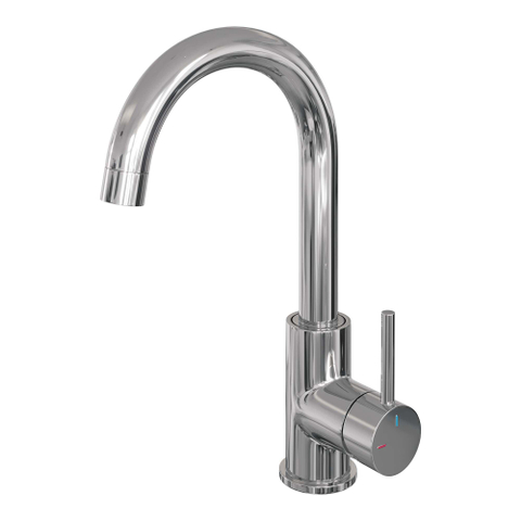 Brauer Chrome Edition mitigeur de lavabo ColdStart haut 1 trou avec levier à poser chrome poli SW30674