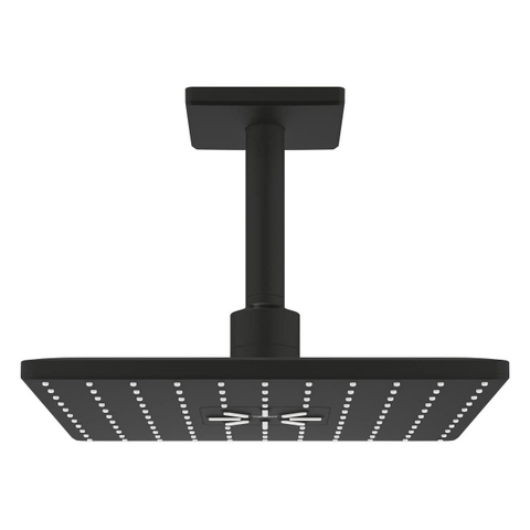 GROHE Rainshower SmartActive Cube 310 douche de tête - 31x31cm - 2 jets - phantom black (noir) SW1477556