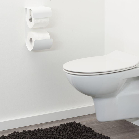 Sealskin Brix Porte-rouleau de papier toilette Métal Blanc SW196163