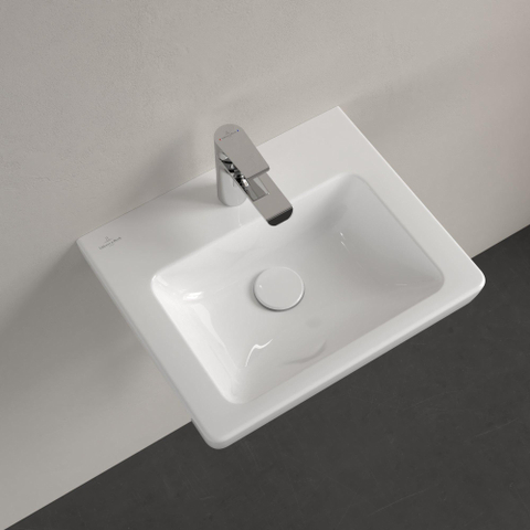 Villeroy & Boch Subway 2.0 meubelfontein - 45x37cm - met overloop CeramicPlus - White Alpine (glans wit) GA67161