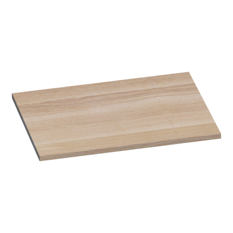 BRAUER Ocean Slim plan vasque - 60x46x2cm - chêne à lamelles blanc SW371951