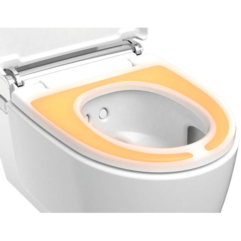Geberit AquaClean Mera Comfort WC lavant – siège chauffant & séchage à air chaud – blanc, cache design blanc GA13668