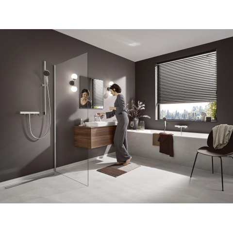 Hansgrohe VIVENIS 1 greeps wastafelkraan - 110 PopUp - trekwaste - hoogglans chroom SW642491