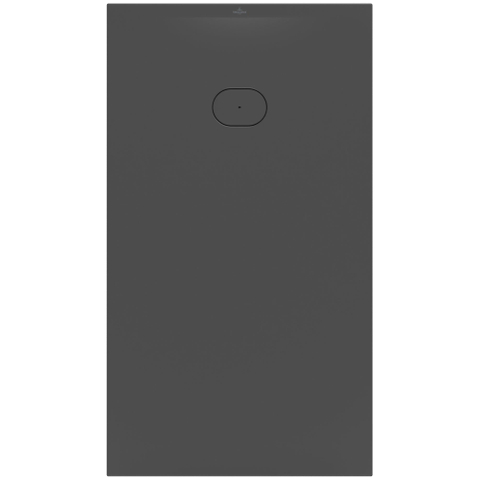 Villeroy & Boch Ecora douchebak - 160x90x4.5cm - afvoer korte zijde - anthracite (antraciet) SW1559008