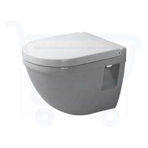 Duravit Philippe Starck 3 Starck - 3 toiletset - Burda Geberit UP320 inbouwreservoir - compact toilet - geberit toiletzitting - sigma01 bedieningsplaat - glans wit SW692