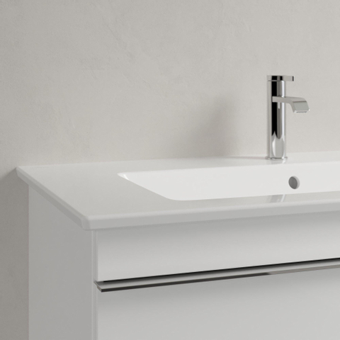 Villeroy & Boch Venticello Lavabo pour meuble avec lavabo au centre 100x50cm avec 1 trou pour robinetterie (et 2 trous perçables) avec trop plein blanc 1025120