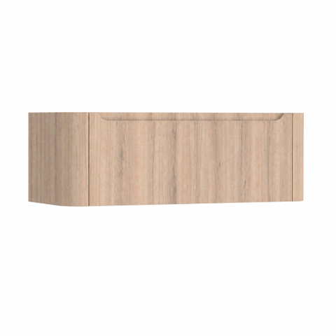 H&R badmeubelen Juice Meuble sous vasque - 120x45x40cm - angles arrondis - 1 tiroir - poignée intégrée - rockford oak SW867511