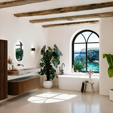 MONDIAZ THOR-DLUX 160cm meuble de salle de bains arrondi gauche + droite couleur Walnut avec 1 tiroir et 2 portes. Vasque suspendue CLOUD Milieu sans trou de robinet couleur Sombra. SW1465394
