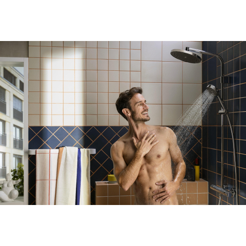 Hansgrohe Activera S - showerpipe - 240 - 1jet - ecosmart+ - met Ecostat Fine Varia - hoogglans chroom SW1388135