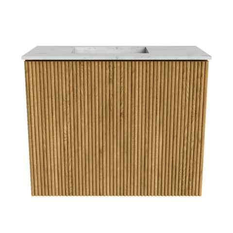 Mondiaz JOYA-DLUX 50cm toiletmeubel - kleur Oak - Wastafel FAYE positie Links Zonder kraangat kleur Opalo. SW1422159