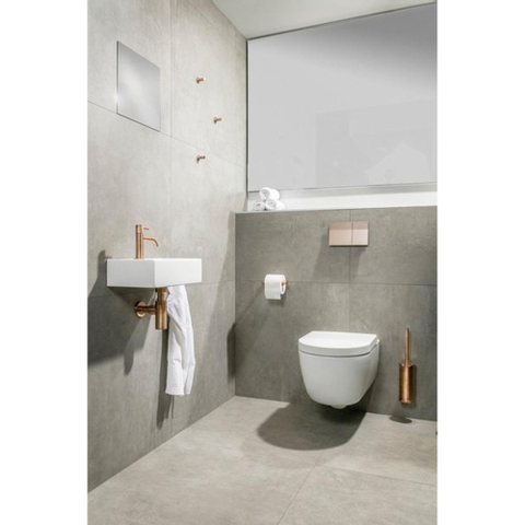 Plieger Roma 1-gats toiletkraan met vaste uitloop geborsteld rose goud SW453673