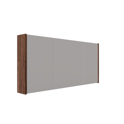 FugaFlow Eccelente Arredo armoire de toilette - 140x63x16cm - avec panneaux latéraux - noyer SW1565534