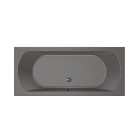 Xenz Lagoon Duobad - 180x80x53 - afvoer Midden - acryl - antraciet SW103179