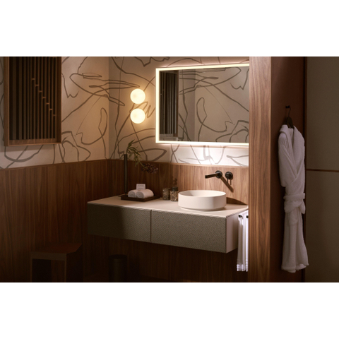 Hansgrohe Finoris 1 greeps wastafelkraan - inbouw - voorsprong 228 mm - met afvoerplug - mat zwart SW651252